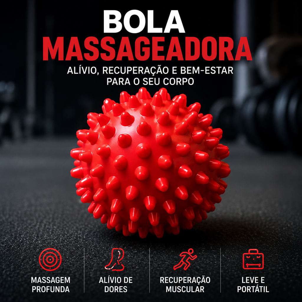Bola Massageadora para Liberação Miofascial e Recuperação Muscular