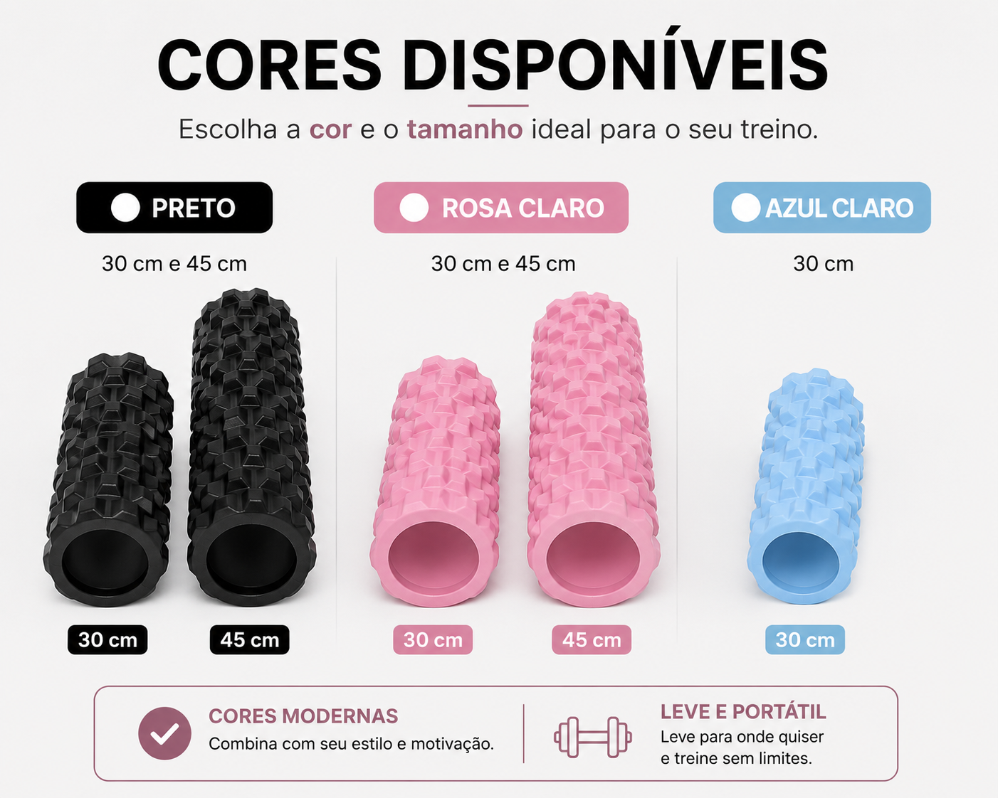 Rolo de Liberação Miofascial para Recuperação Muscular