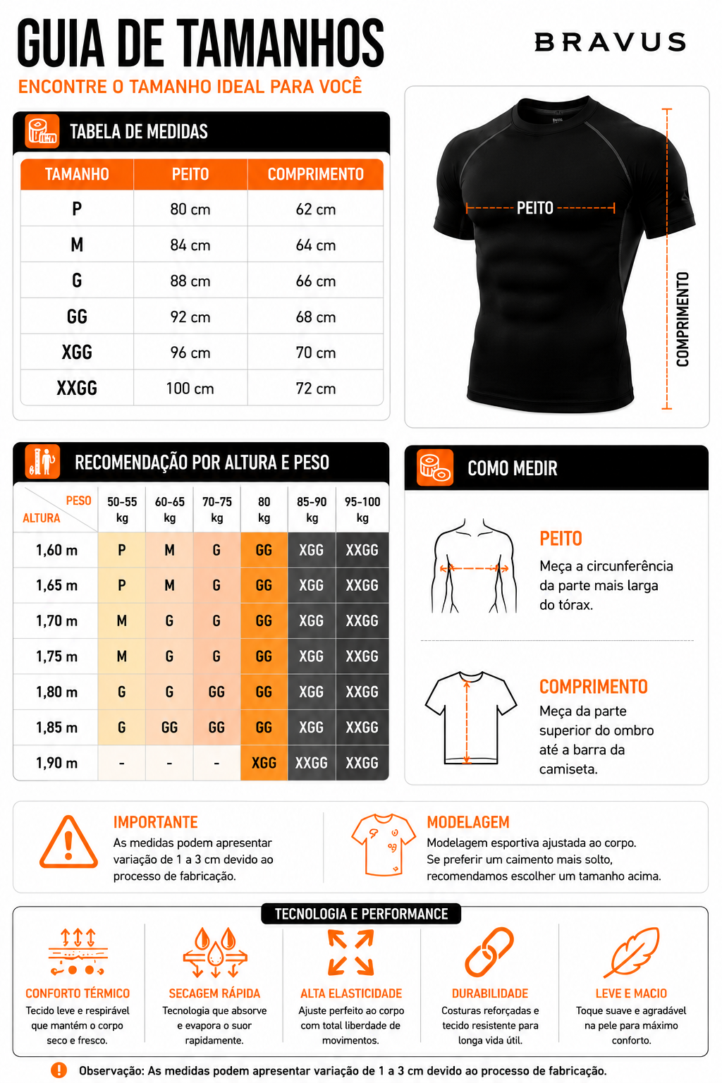Camiseta Masculina de Compressão Dry Fit Manga Curta