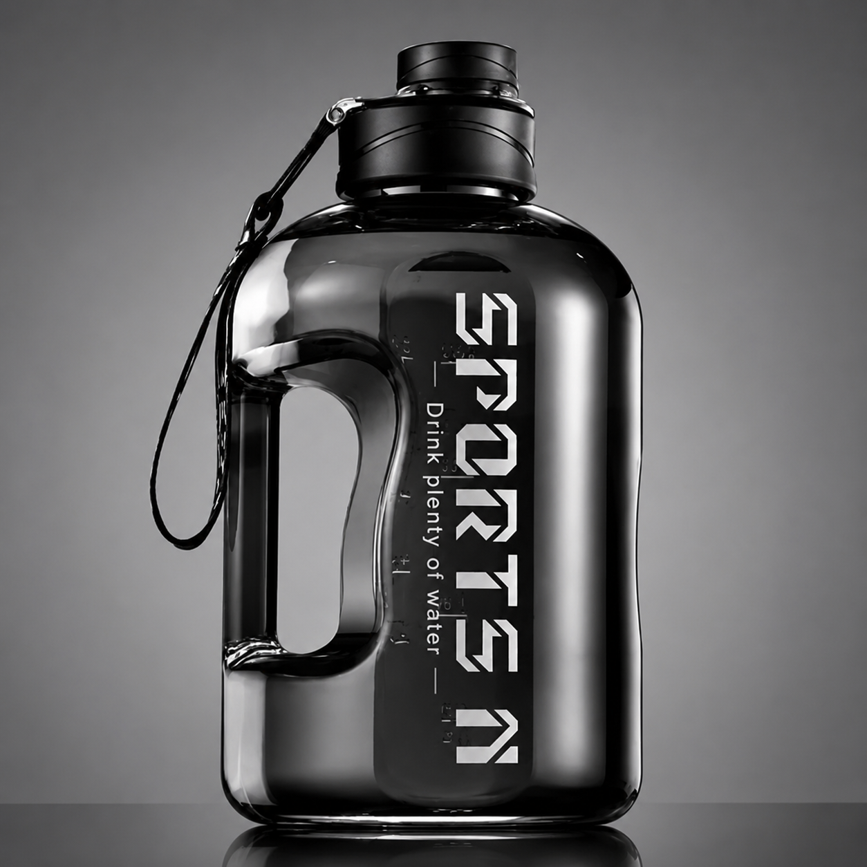 Garrafa Fitness Bravus 1,7L com Escala de Hidratação