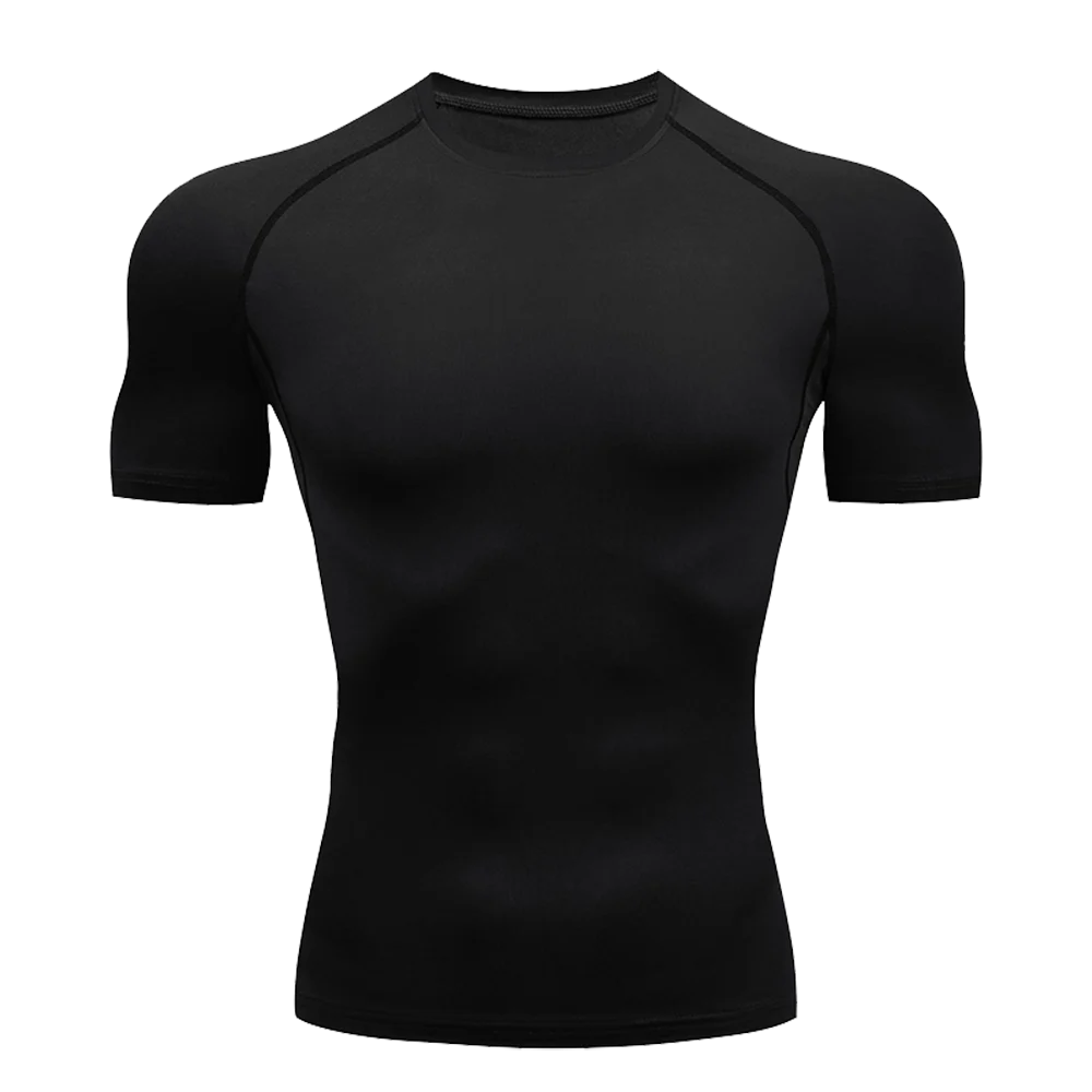 Camiseta Masculina de Compressão Dry Fit Manga Curta