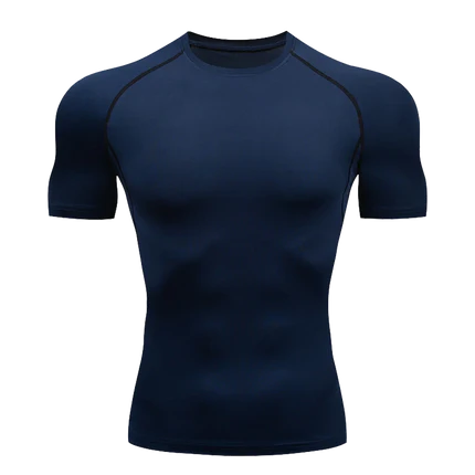 Camiseta Masculina de Compressão Dry Fit Manga Curta