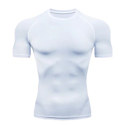 Camiseta Masculina de Compressão Dry Fit Manga Curta