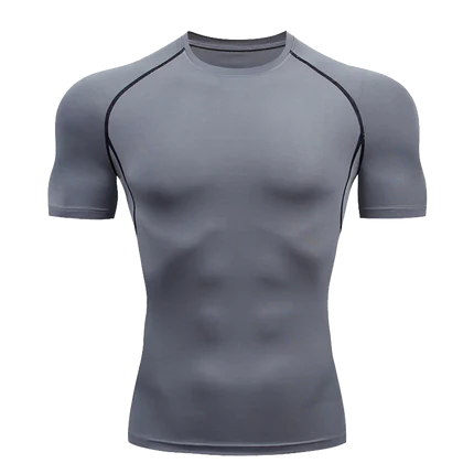 Camiseta Masculina de Compressão Dry Fit Manga Curta