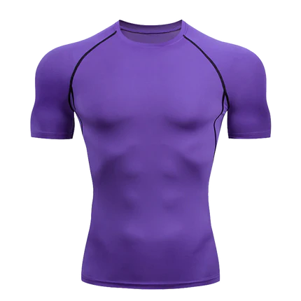 Camiseta Masculina de Compressão Dry Fit Manga Curta