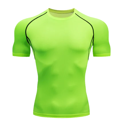 Camiseta Masculina de Compressão Dry Fit Manga Curta