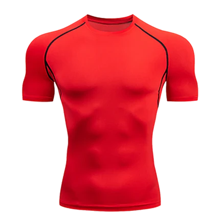 Camiseta Masculina de Compressão Dry Fit Manga Curta